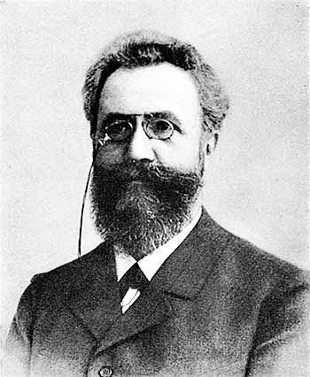 Black-and-white portrait of Hermann Ebbinghaus, a bearded man wearing pince-nez glasses.