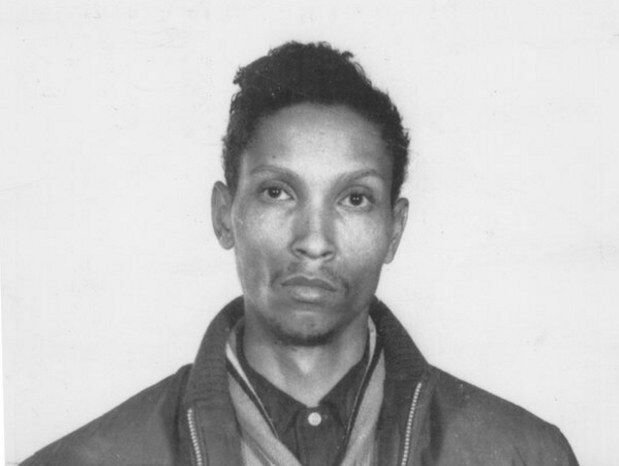A black-and-white photograph of Winston Moseley, the man convicted of the Genovese murder.